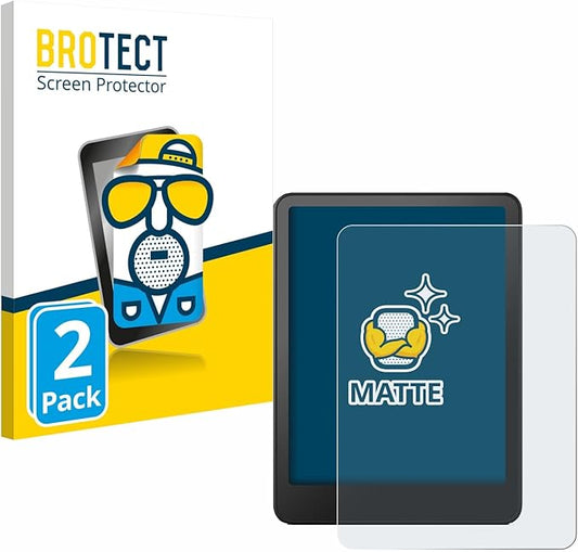 BROTECT Entspiegelungs-Schutzfolie für Amazon Kindle Paperwhite 2024 (12. Gen.) 2 Stück, matte Anti-Fingerprint Folie