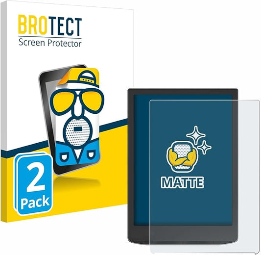 BROTECT matte Entspiegelungs-Schutzfolie für PocketBook InkPad 4 (2 Stück) Anti-Reflex, Anti-Fingerprint