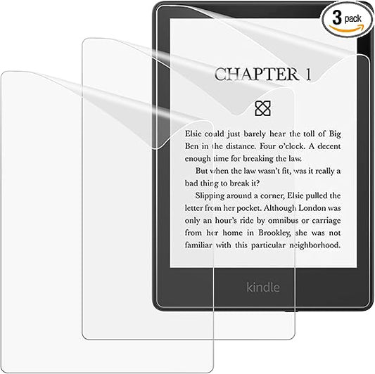 MoKo Displayschutzfolie für Kindle Paperwhite 2021 (3er Pack) – Premium PET Anti-Glare Schutzfolie mit randlosem Schutz