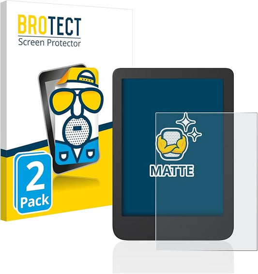 BROTECT Entspiegelungs-Schutzfolie für Tolino Shine 4/5/5 Color 2024 (2 Stück) Matt Anti-Reflex Anti-Fingerprint – 4066208523877
