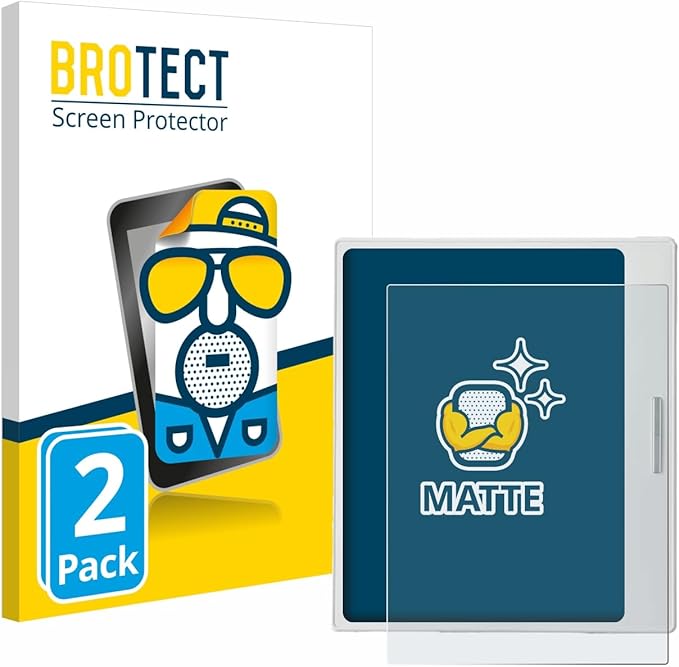 BROTECT matte Entspiegelungs-Schutzfolie für Boox Go Color 7 White Edition (2 Stück) Anti-Reflex, Anti-Fingerprint