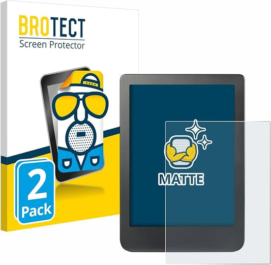 BROTECT Matt Anti-Reflex Displayschutzfolie für Kobo Clara HD (6") / BW/Colour, 2 Stück, Anti-Fingerprint