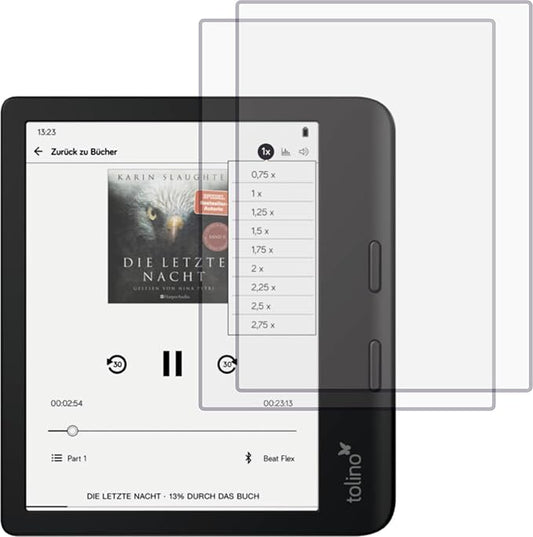 4ProTec, kompatible Displayschutzfolie für Tolino Vision Color 4ProTec Displayschutzfolie MATT entspiegelnd für Tolino Vision Color, 2x, Anti-Reflex, blasenfreie Montage