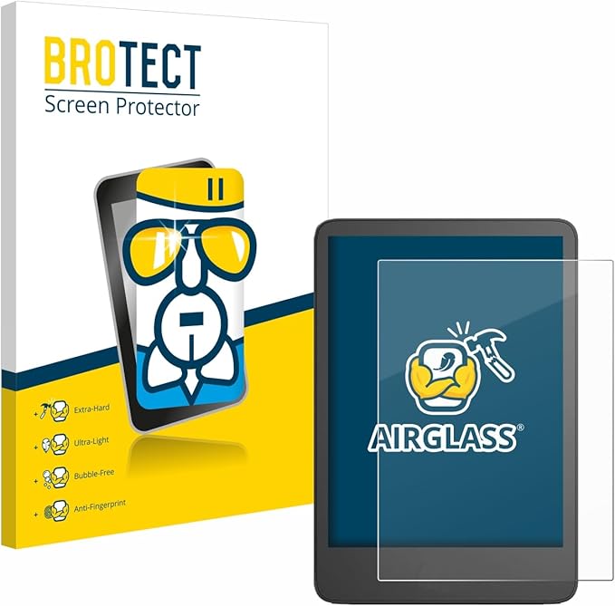 BROTECT Schutzglas für Amazon Kindle 2024 | Extrem kratzfest 9H | Anti-Fingerprint | Ultra-transparent
