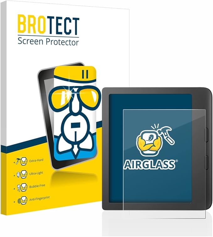 BROTECT Schutzglas für Tolino Vision 6/5 | 9H Kratzfest, Anti-Fingerprint, Ultra-Transparent