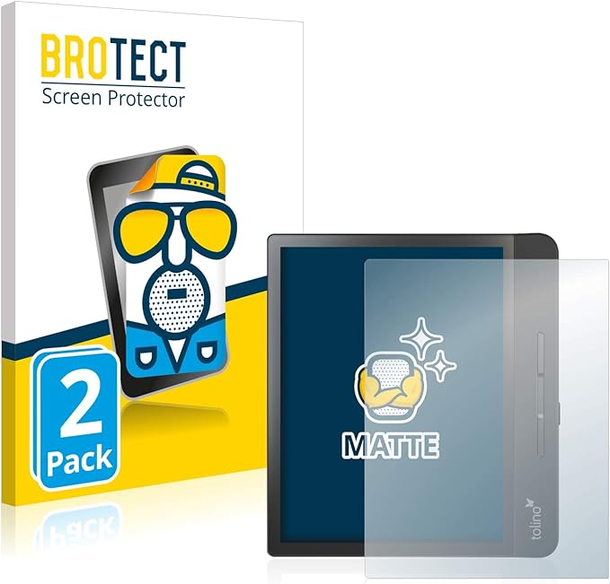 BROTECT matte Entspiegelungs-Schutzfolie für Tolino Epos 2 (2 Stück) Anti-Reflex, Anti-Fingerprint