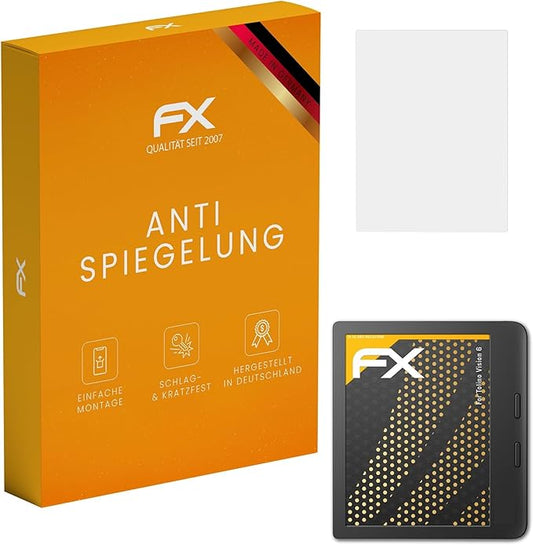 Nein Auslaufartikel (Produktion durch atFoliX Panzerfolie für Tolino Vision 6, entspiegelt & stoßdämpfend, 2er Pack FX-Schutzfolie