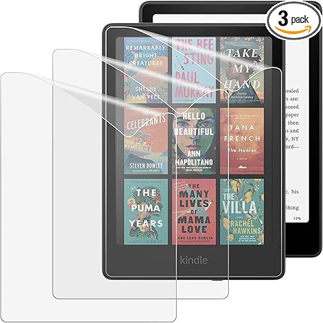 MoKo 3er Pack Displayschutzfolie für Kindle Paperwhite 12. Generation 2024 & Signature Edition, matt, blendfrei – SA569P