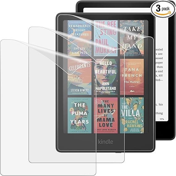 MoKo 3er Pack Displayschutzfolie für Kindle Paperwhite 12. Generation 2024 & Signature Edition, matt, blendfrei – SA569P