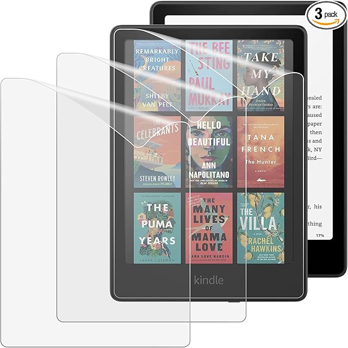 MoKo 3er Pack Displayschutzfolie für Kindle Paperwhite 12. Generation 2024 & Signature Edition, matt, blendfrei – SA569P