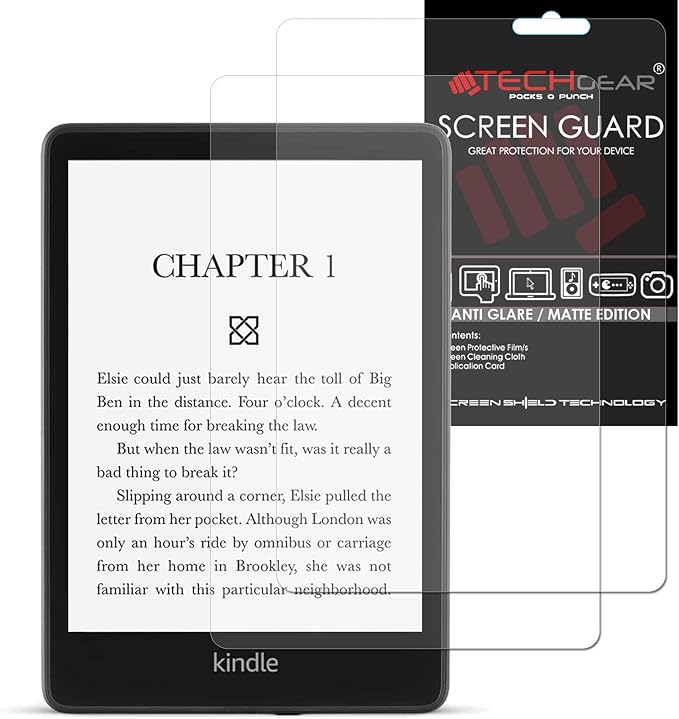 TECHGEAR SOLUTIONS 2x Anti-Glare Displayfolie für Amazon Kindle Paperwhite 5 / Signature / Kids 6,8" (2021) - Matt Blendschutz