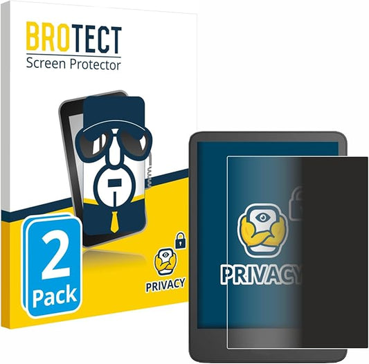 BROTECT 2 Stück Anti-Spy Blickschutzfolie für Amazon Kindle 2024 mit Blaulichtfilter und Kratzschutz