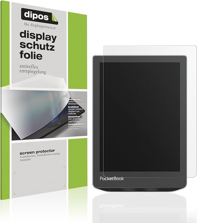 dipos 2x matte Schutzfolie für PocketBook Ebook Verse (5049864) - Antireflex, kratzfest & ultra-dünn – 5049864