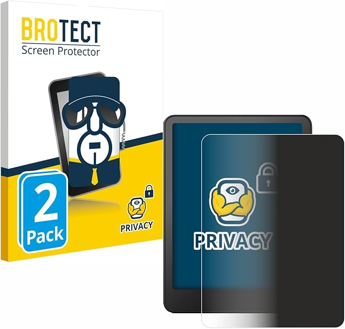 BROTECT 2 Stück Anti-Spy Blickschutzfolie für Amazon Kindle Paperwhite 2024 (12. Gen.) mit Blaulichtfilter und Kratzschutz