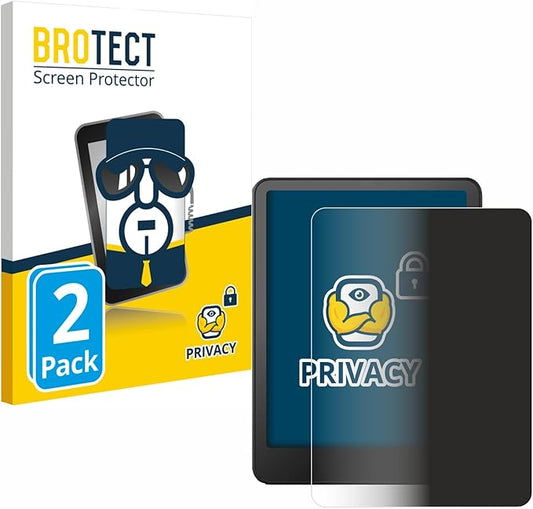 BROTECT 2 Stück Anti-Spy Blickschutzfolie für Amazon Kindle Paperwhite 2024 (12. Gen.) mit Blaulichtfilter und Kratzschutz