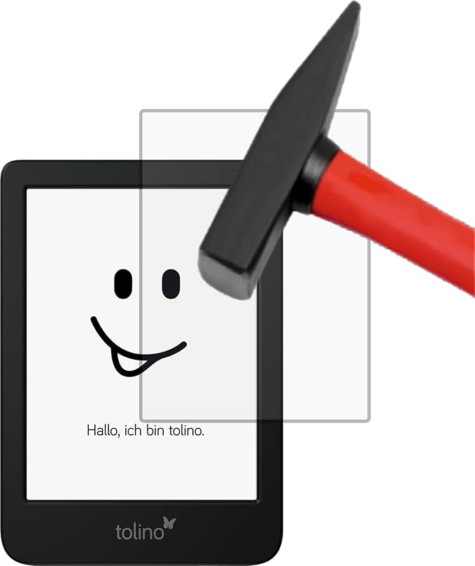 EnWi, kompatible Displayschutzfolie für Tolino Shine Color EnWi Displayschutzfolie für Tolino Shine Color 2024 - Extrem harte 9H Schutzfolie klar transparent