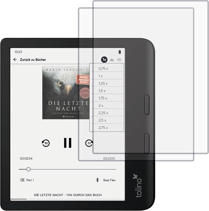 4ProTec, kompatible Displayschutzfolie für Tolino Vision Color 4ProTec Displayschutzfolie MATT entspiegelnd für Tolino Vision Color, 2x, Anti-Reflex, blasenfreie Montage