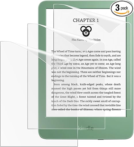 MoKo 3er-Pack Displayschutzfolie matt für Kindle 11. Generation 2024/2022/10. Gen. 2019/8. Gen. 2016, blendfrei & kratzfest