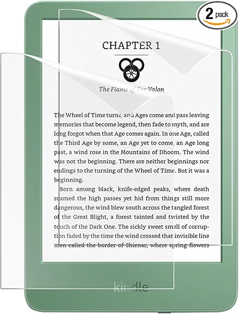 MoKo Displayschutzfolie 2 Stück matt für Kindle 11. Generation 2024/2022/10. Gen 2019/8. Gen 2016, blendfrei Anti-Kratz