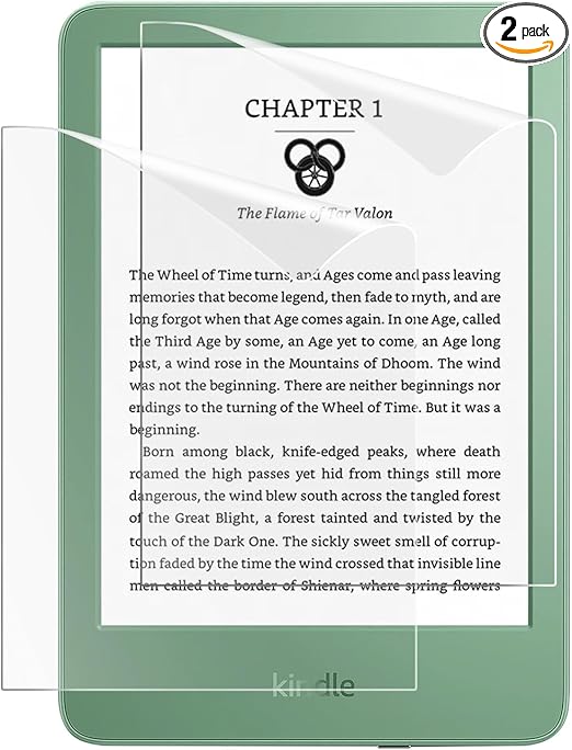 MoKo Displayschutzfolie 2 Stück matt für Kindle 11. Generation 2024/2022/10. Generation 2019/8. Gen 2016, blendfrei Anti-Kratz