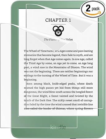 MoKo Displayschutzfolie 2 Stück matt für Kindle 11. Generation 2024/2022/10. Gen 2019/8. Gen 2016, blendfrei Anti-Kratz