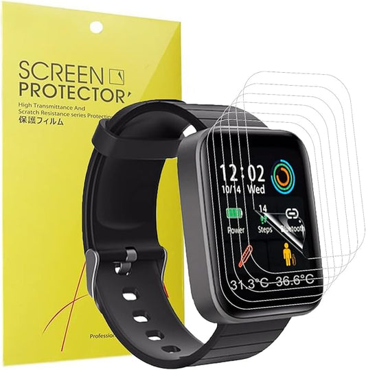 Blueshaweu HD Displayschutzfolie [6 Stück] kompatibel mit Mediashop Kendox Life Tracker Smartwatch 2024, transparent TPU