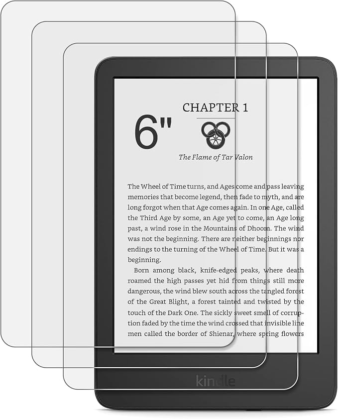 CoBak 3er Pack Displayschutzfolie matt für Kindle 11th Gen 2024/2022, Kobo Nia, PocketBook – blendfrei, kratzfest, 97% Klarheit