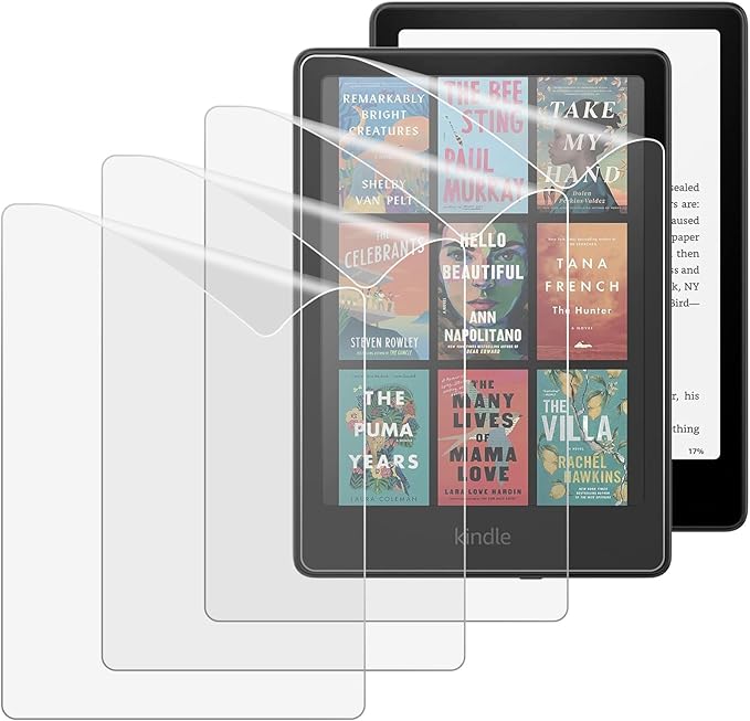 MoKo 4er Pack Displayschutzfolie für Kindle Paperwhite 12. Generation 2024 & Signature Edition, matte Premium PET-Folie blendfrei